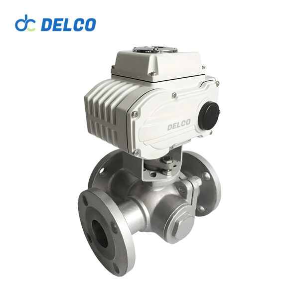 3 Way Flange Motorized Ball Valves