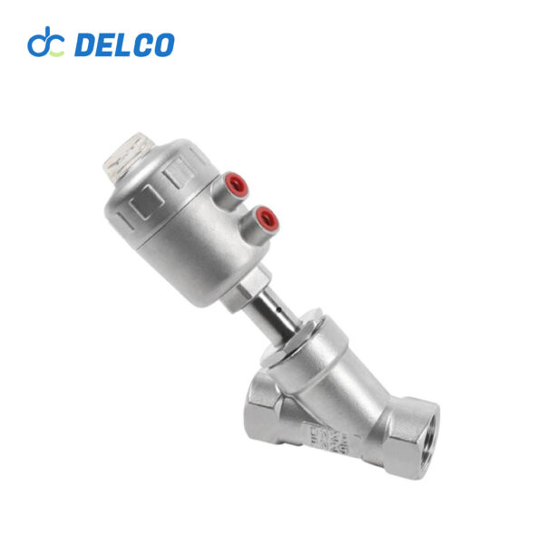 pneumatic angle seat valve