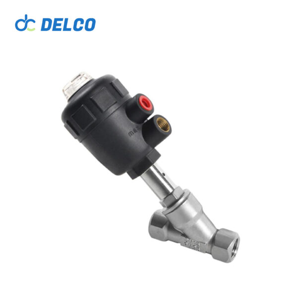 pneumatic angle seat valve